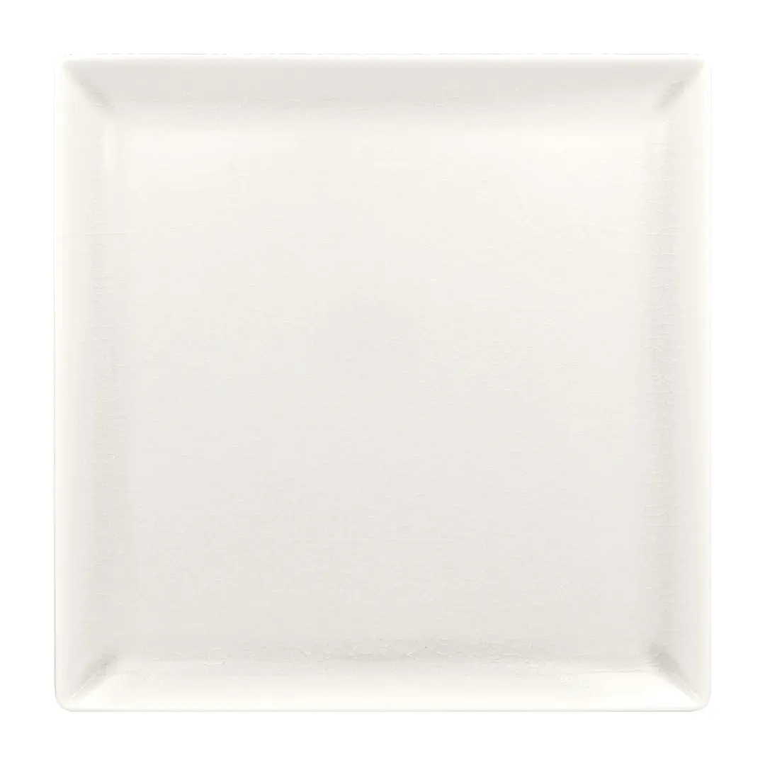 RAK Porcelain VNEDSQ30WH - Square 11.875" Porcelain Plate, Lead‑Free, Microwave Safe - 6/Case