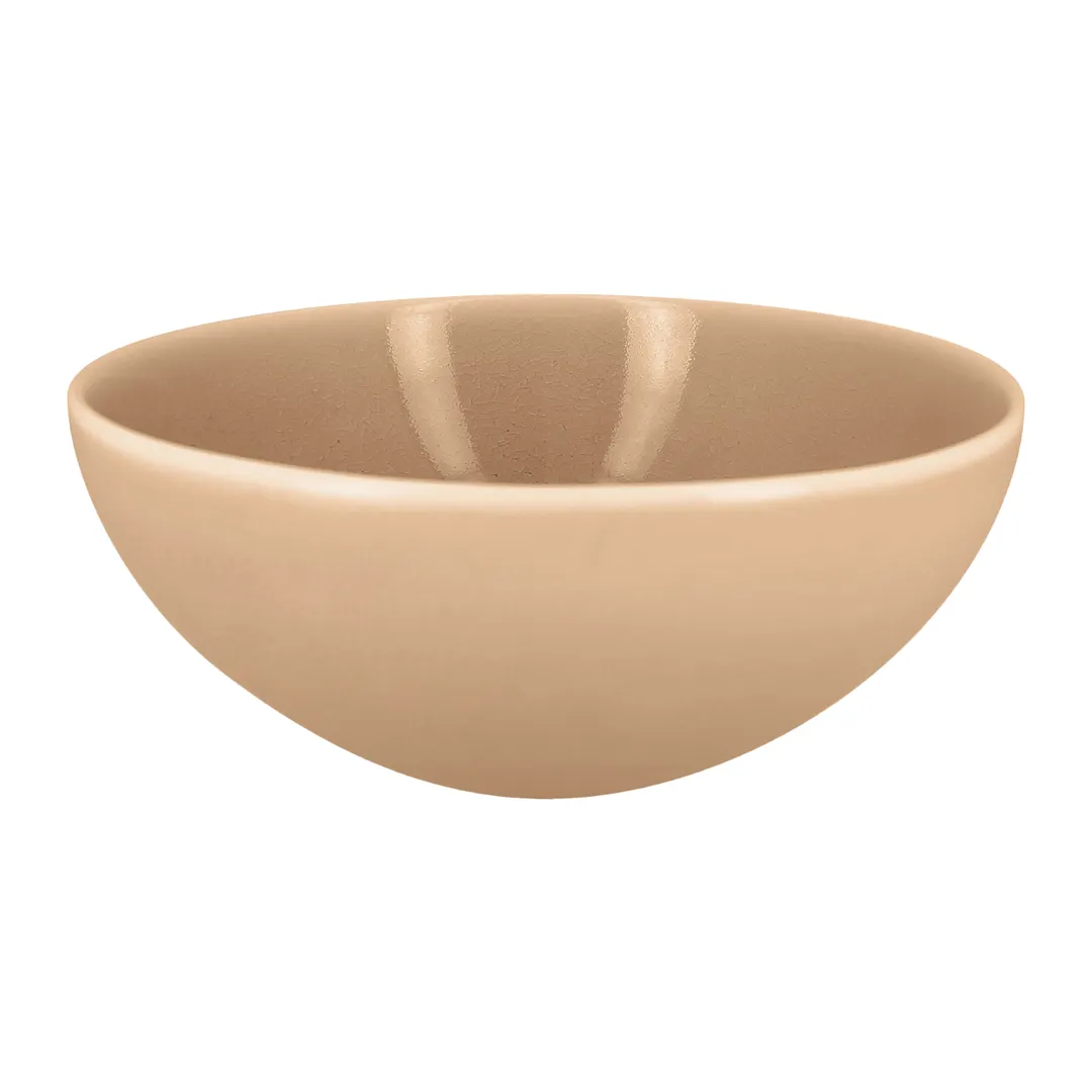 RAK Porcelain VNNNBW20BG - 32 oz Cereal Bowl, 7.5" Diameter, Beige Porcelain, Dishwasher Safe - 6/Case