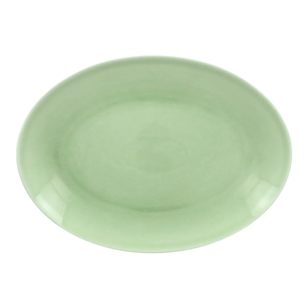 RAK Porcelain VNNNOP26GR Oval Platter 10-1/4" x 7-1/2" Porcelain, Microwave Safe - 12/Case