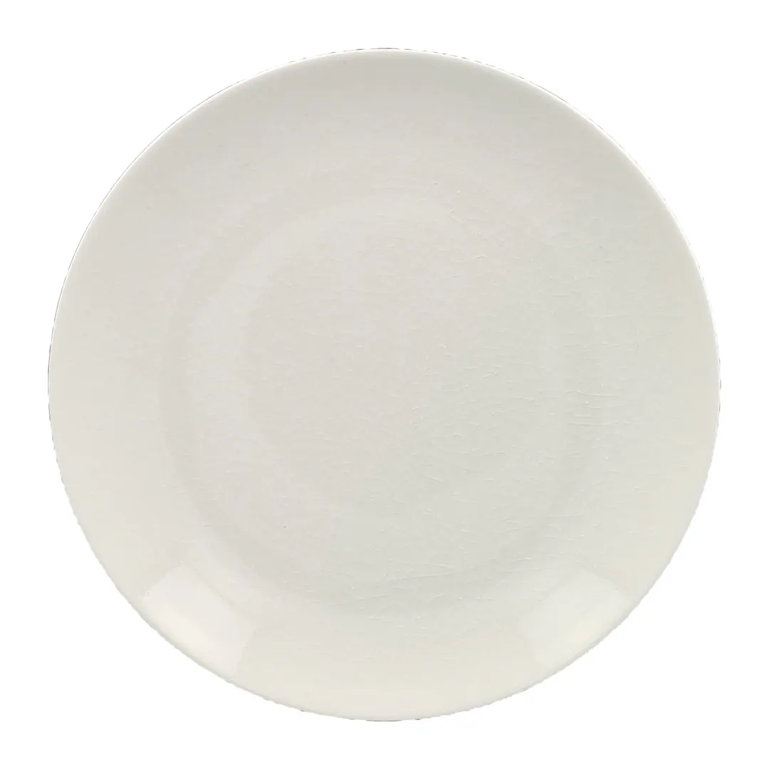 RAK Porcelain VNNNPR15WH Round Plate, 6" Diameter, Coupe Rim, Porcelain, Microwave Safe - 24/Case
