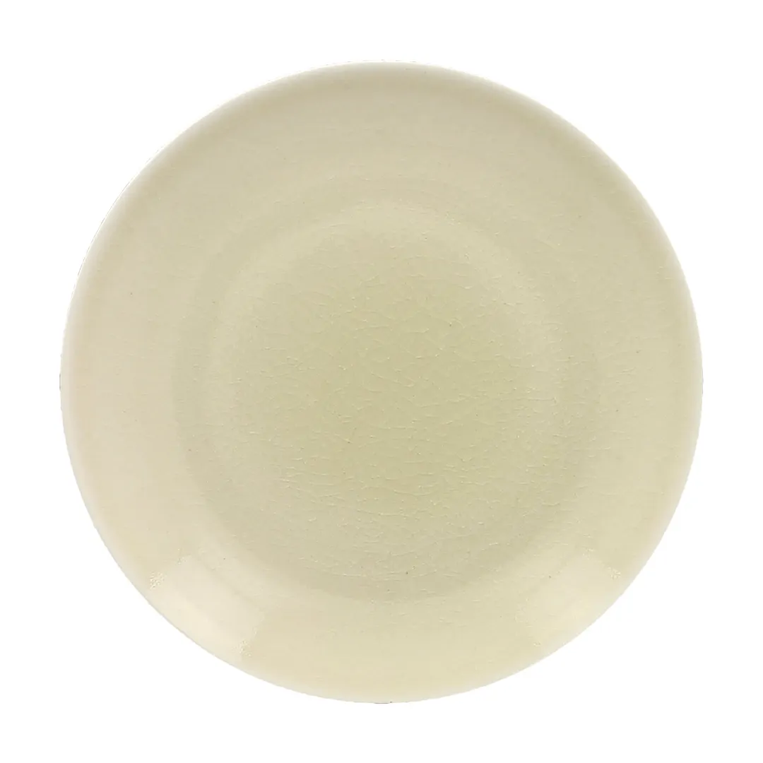 RAK Porcelain VNNNPR21PL Round Plate 8¼" Diameter Flat Coupe Rim Lead‑Free Microwave Safe - 12/Case
