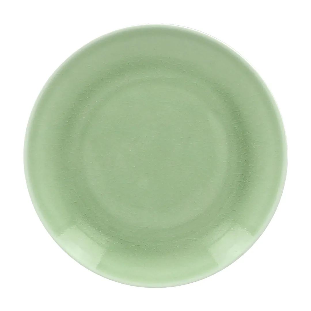 RAK Porcelain VNNNPR24GR Plate, 9"4/9" Diameter, Coupe Rim, Porcelain, Dishwasher Safe - 12/Case