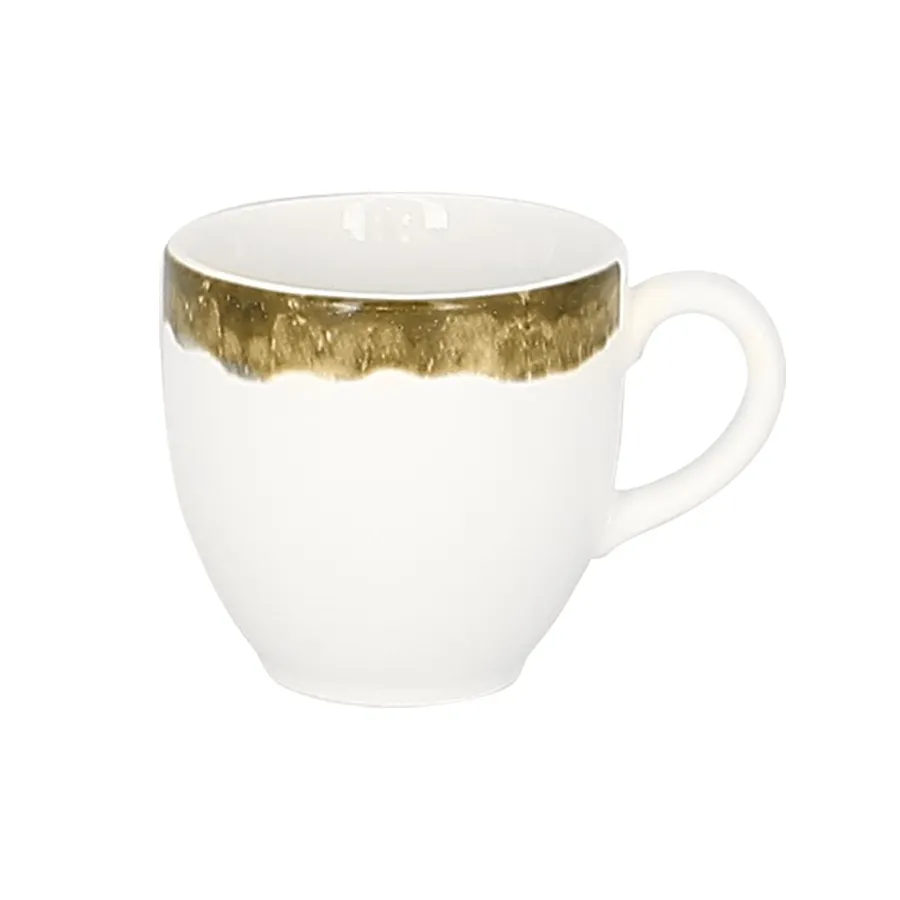 RAK Porcelain WDCLCU09MG - Espresso Cup, 3.5 oz Moss Green Porcelain, Lead‑Free - 12/Case