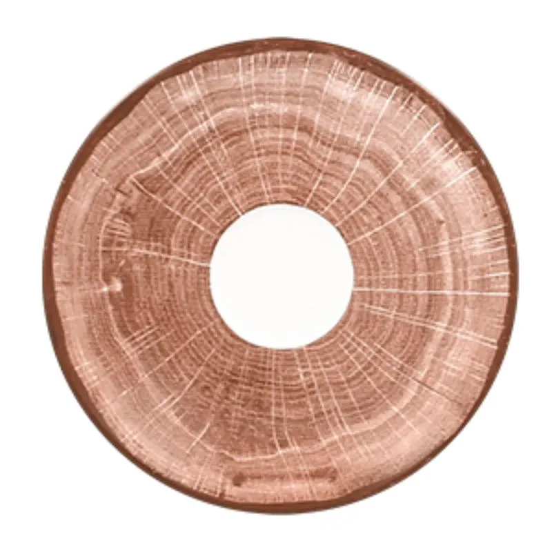 RAK Porcelain WDCLSA17WB - 6-3/4" Walnut Round Porcelain Saucer, Lead‑Free, Dishwasher Safe - 12/Case