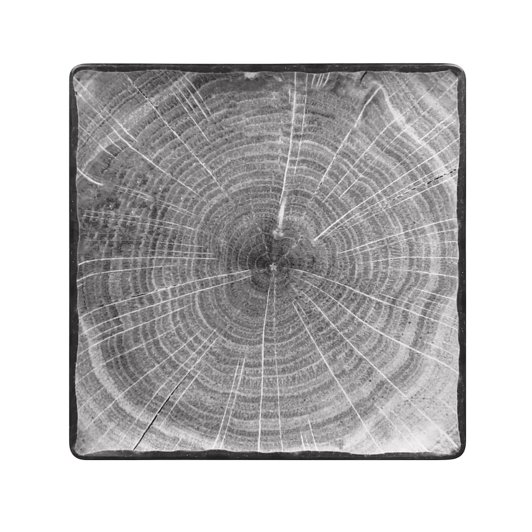 RAK Porcelain WDEDSQ30BG Square Plate 11.75" Beech Gray Porcelain, Oven Safe - 6/Case
