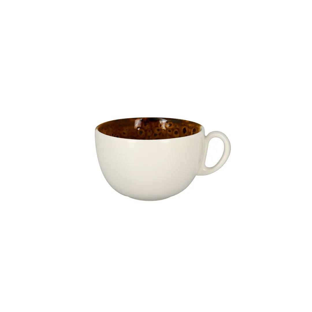 RAK Porcelain WL116CU45 - Breakfast Cup, 15.2 oz (4.7"), Brown Porcelain, Non-Stackable - 12/Case