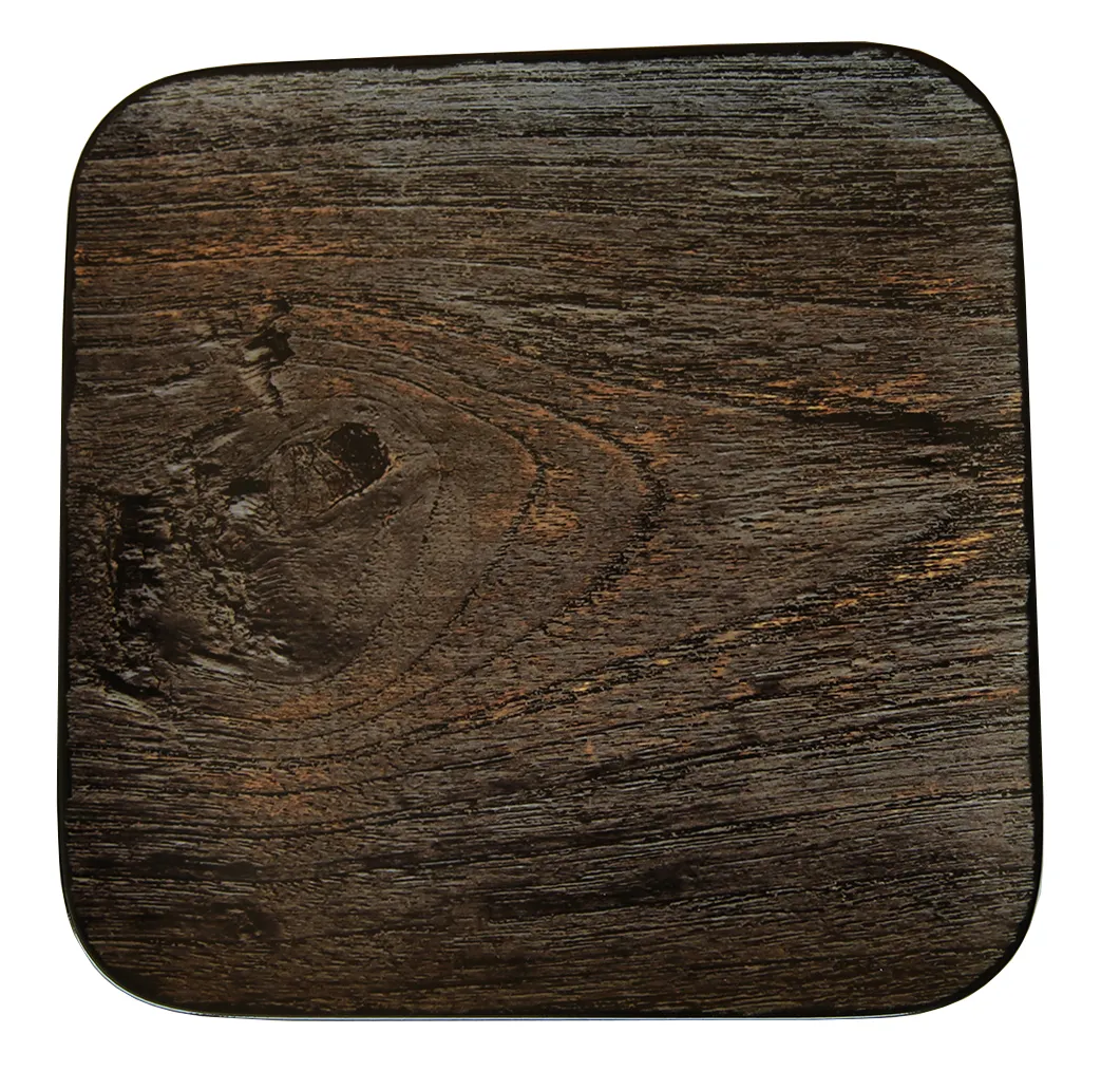 RAK Porcelain WSAUSP33RD - 13" Square Wood Style Plate, Break‑Resistant Porcelain, Oven Safe - 6/Case