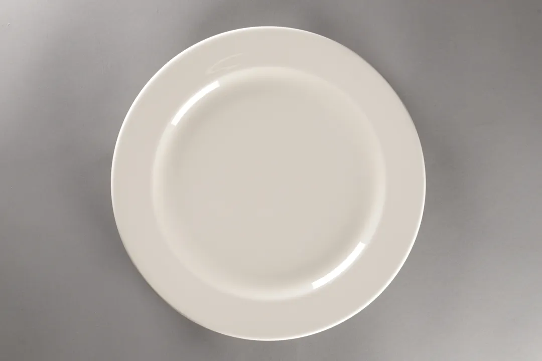 RAK Porcelain YOFP25 - 9.9" China Plate, Wide Flat Rim, White Porcelain, Sold per Case - 12/Case