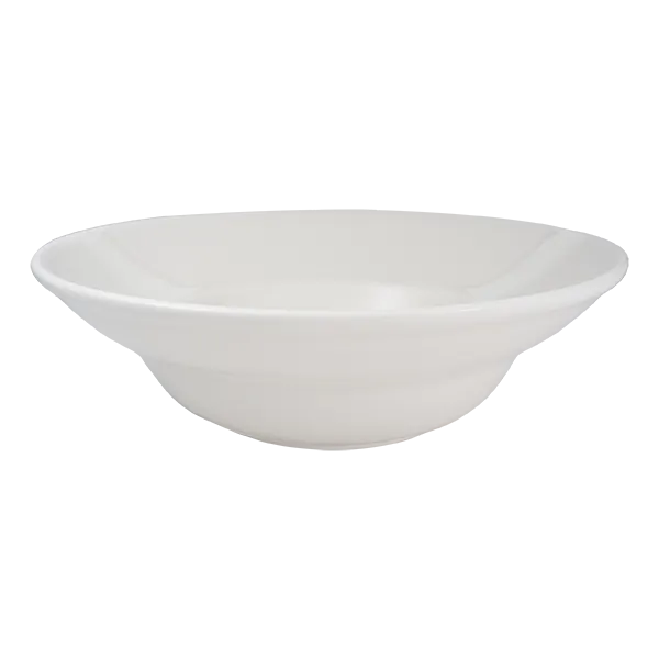 RAK Porcelain YOXDP29 - 27oz Round Pasta Bowl, 11" Deep Rolled Rim, White Porcelain - 6/Case