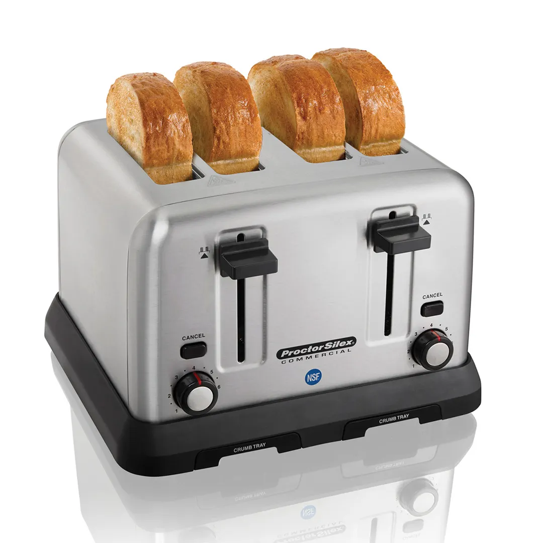 Hamilton Beach 24850R Proctor-Silex® Pop-Up Toaster, (4) Extra Wide Slots