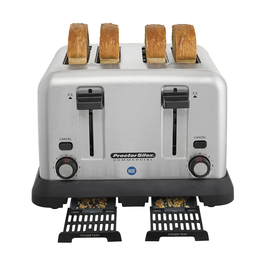 Hamilton Beach 24850R Proctor-Silex® Pop-Up Toaster, (4) Extra Wide Slots