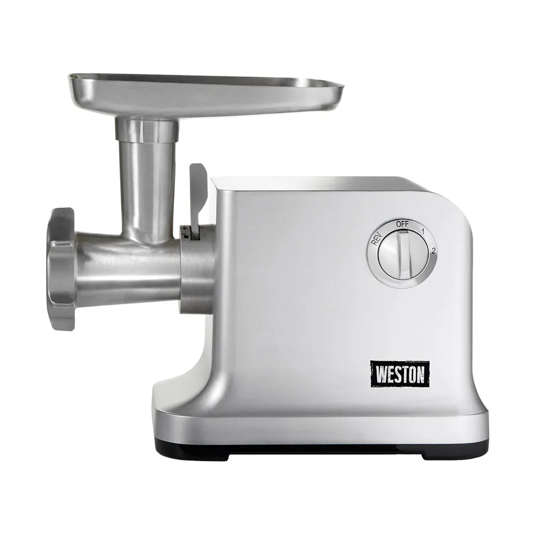 Hamilton Beach 33-1301-W Electric Meat Grinder, 1 HP 750W 120V, 2-Speed, #12 Hub, 240 lbs/hr, Plates, Sausage Stuffer