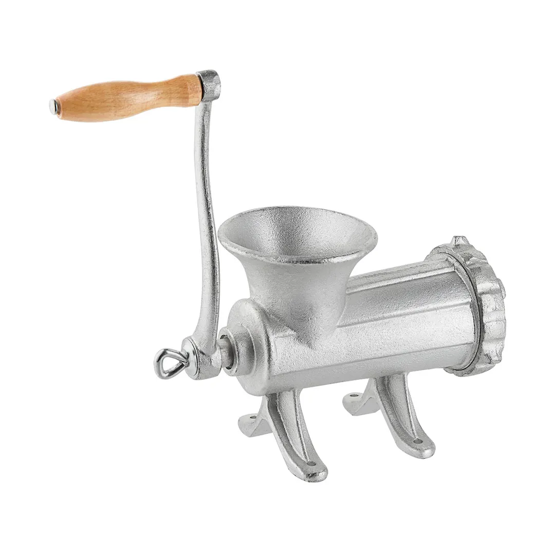 Hamilton Beach 36-2201-W Weston Manual Meat Grinder & Sausage Stuffer, #22 Hub, 4.5mm & 10mm Plates, 3 Funnels