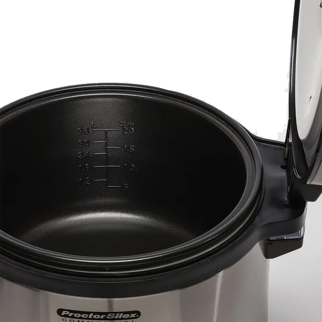 Hamilton Beach 37540 Proctor Silex Commercial Rice Cooker/Warmer, 40 Cups, 120V, 1250W