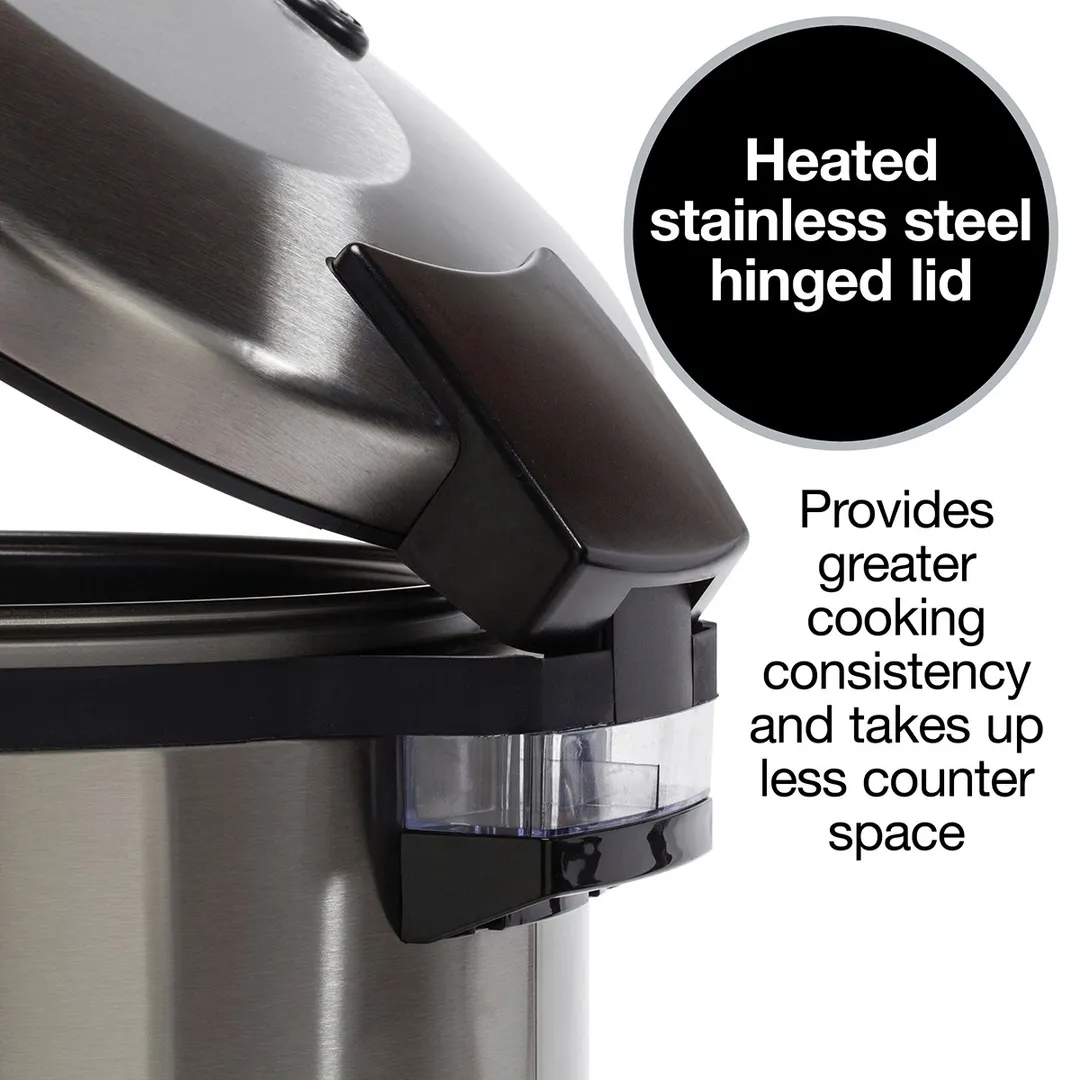 Hamilton Beach 37560R Proctor Silex Commercial Rice Cooker/Warmer, 60 Cups, 120V, 1550W