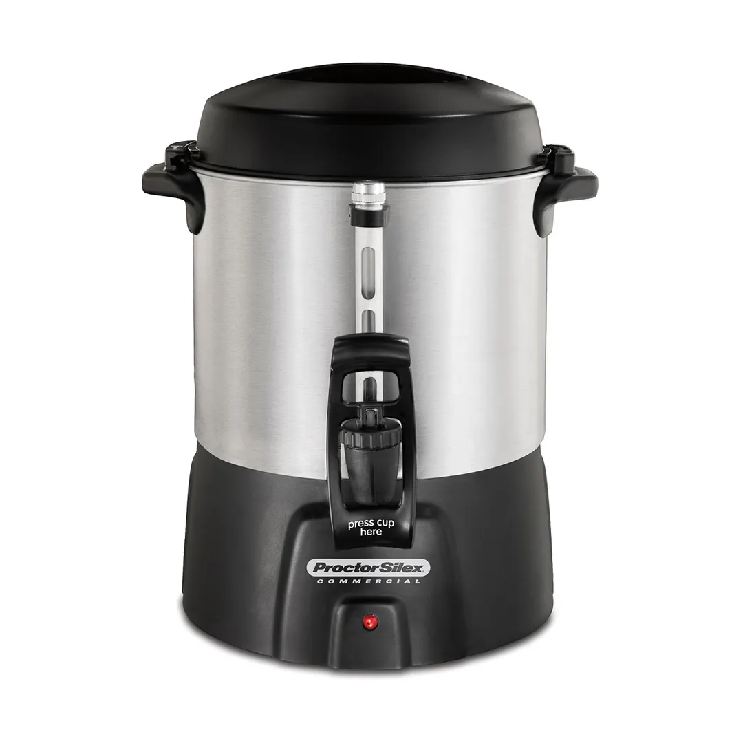 Hamilton Beach 45040R Proctor-Silex Coffee Urn, 40 Cup Capacity with Dual Heaters / 1.090W - 120V