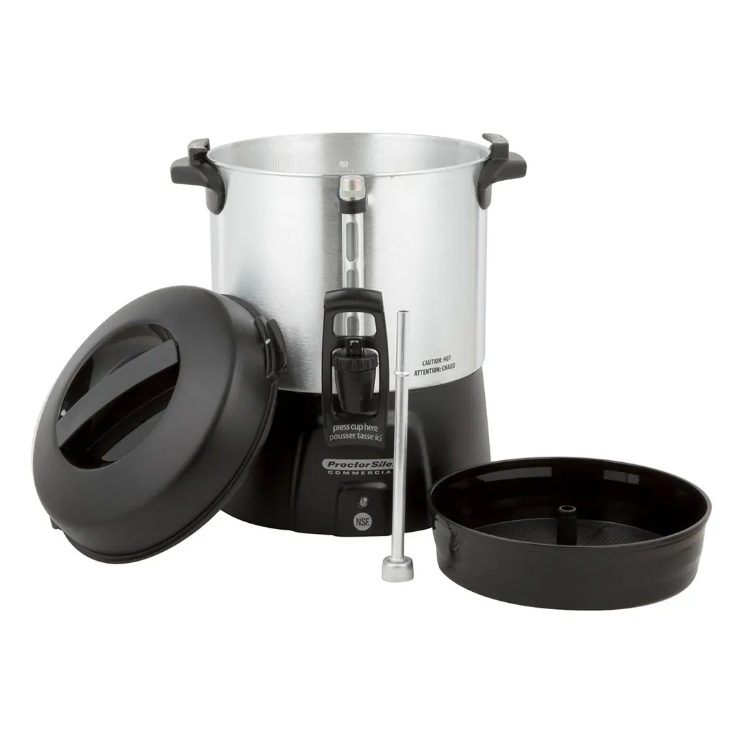 Hamilton Beach 45040R Proctor-Silex Coffee Urn, 40 Cup Capacity with Dual Heaters / 1.090W - 120V