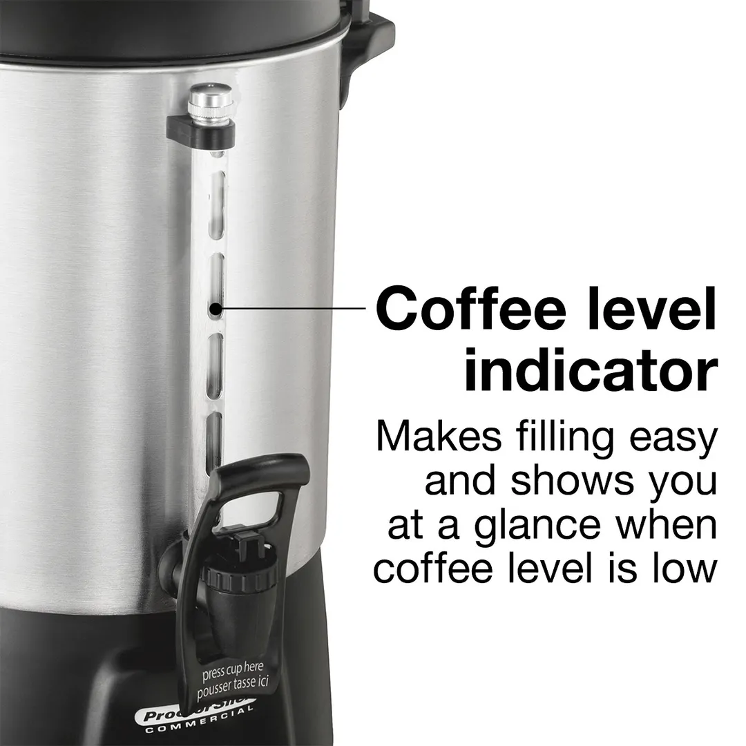 Hamilton Beach 45060R - Proctor-Silex® Coffee Urn, 60 Cup Capacity with Dual Heaters / 1.090W - 120V