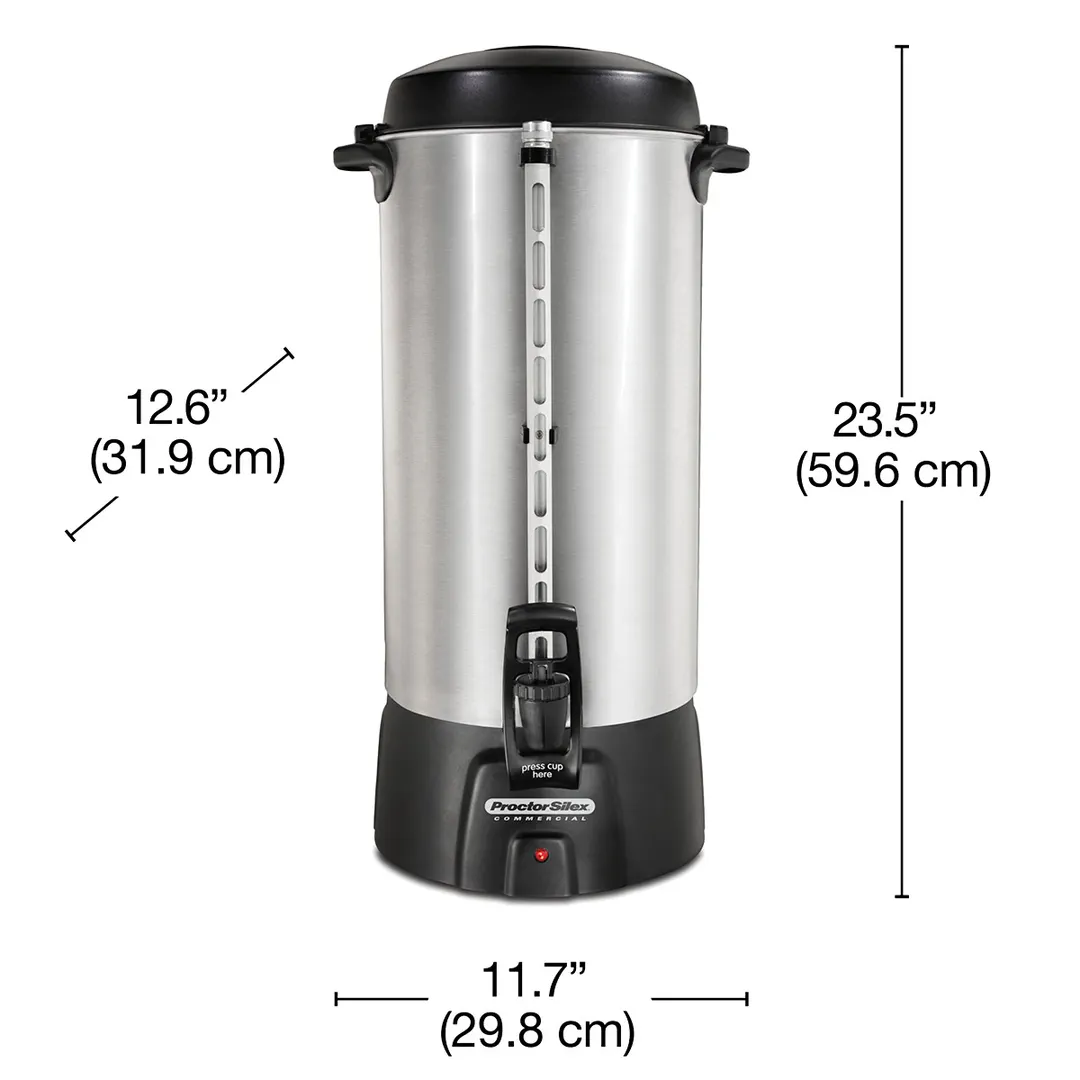Hamilton Beach 45100R - Proctor-Silex® Coffee Urn,100 Cup Capacity with Dual Heaters / 1.090W - 120V