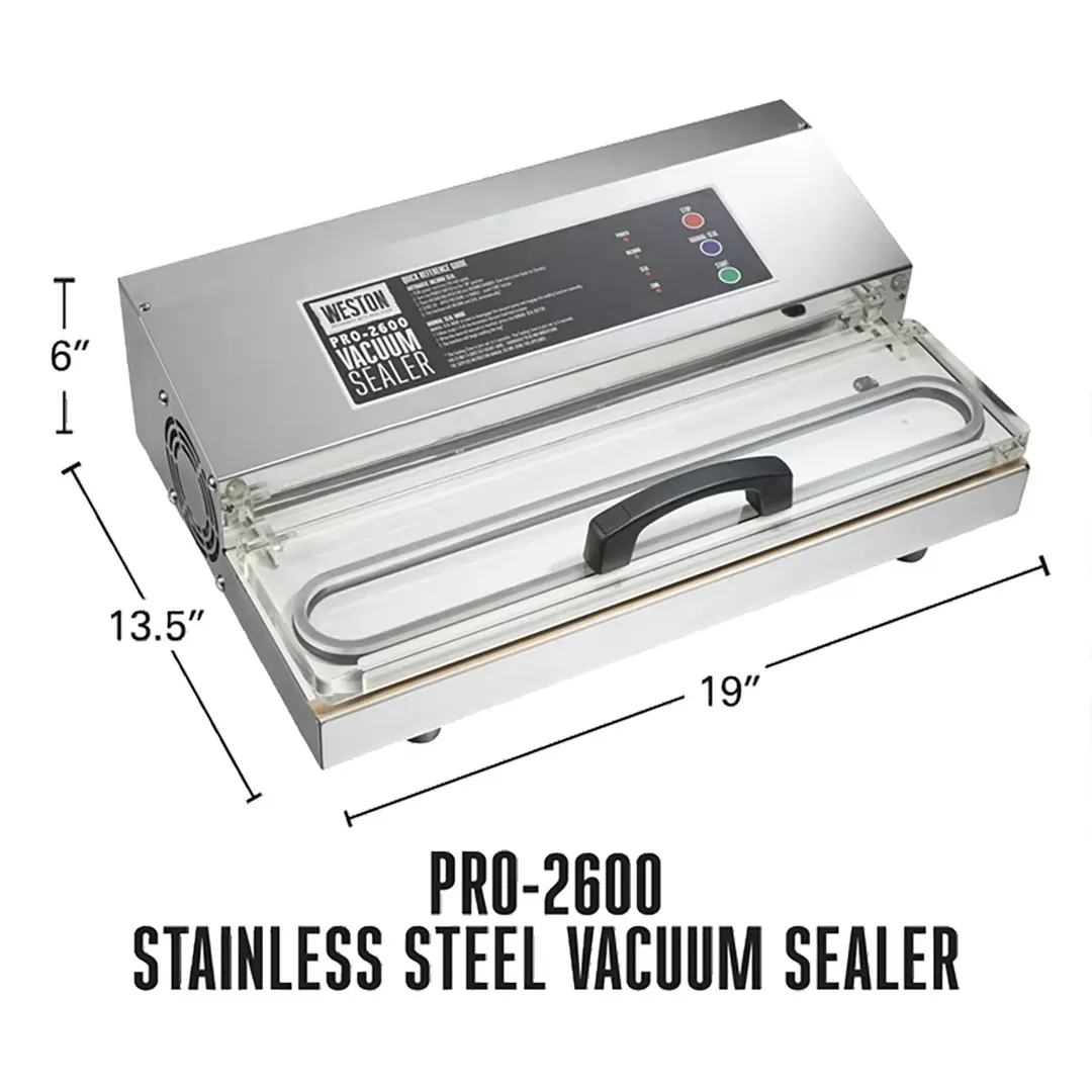 Hamilton Beach 65-1301-W Weston Pro-2600  Countertop External Vacuum Packaging Machine with 16" Seal Bar