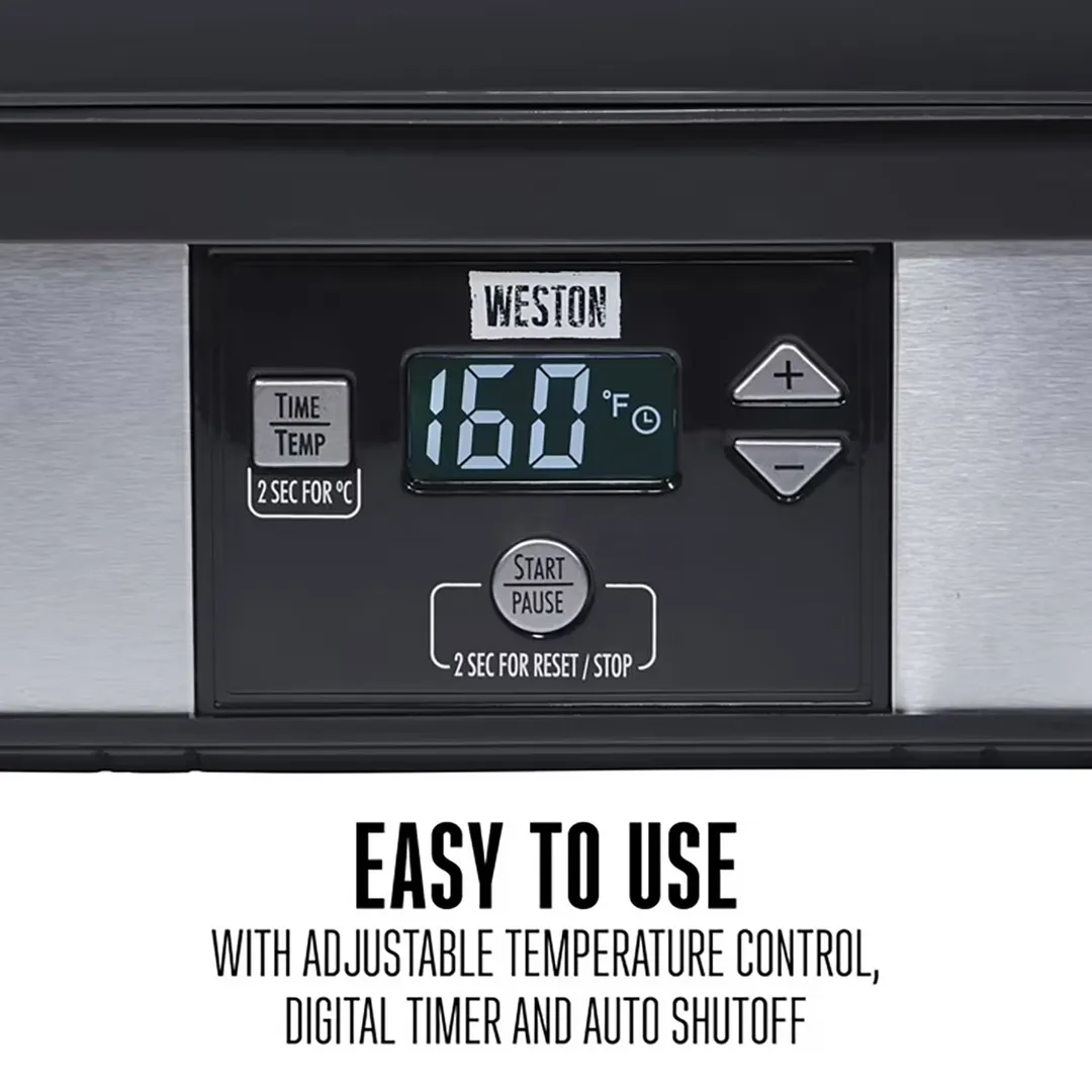 Hamilton Beach 75-0401-W Weston Digital Dehydrator, Single Zone, 6 Trays, 500W, 120V