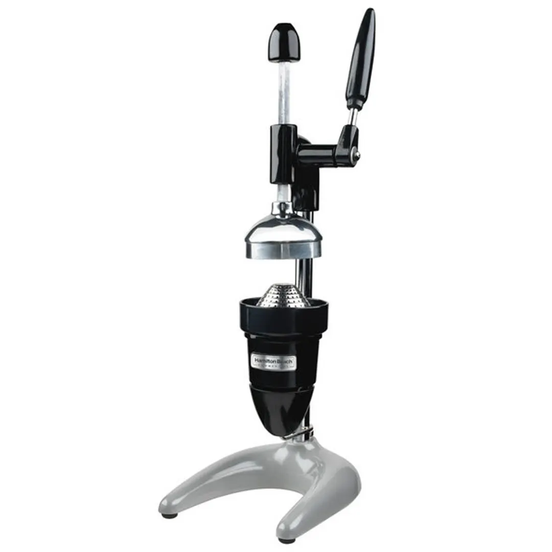 Hamilton Beach 932 Lever / Crank Type Manual Citrus Juicer w/ Swing-Out Drip Cup