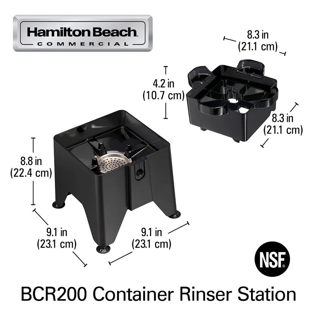 Hamilton Beach BCR200 Container Rinser Station