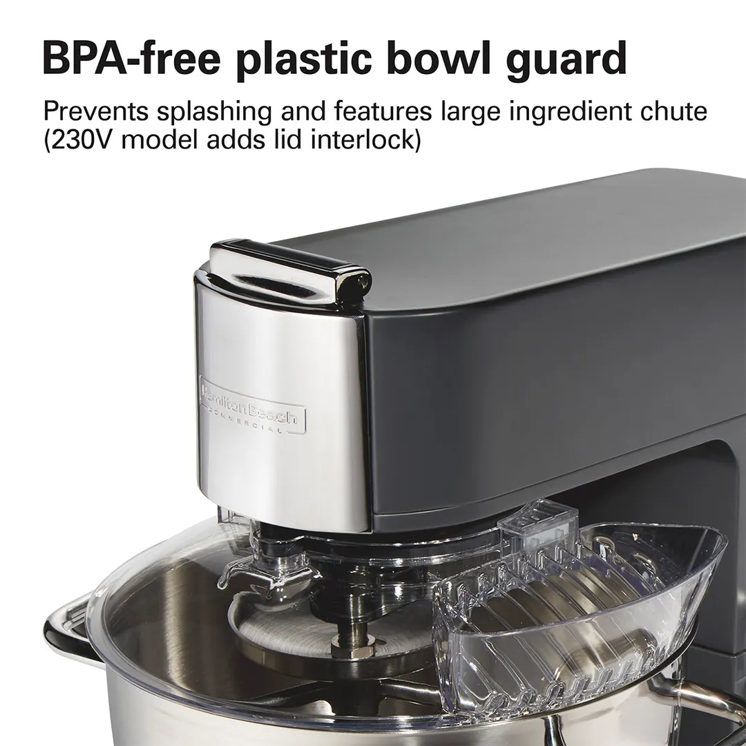 Hamilton Beach CPM800-CE Stand Mixer Commercial Planetary Mixer, 8 qt. Capacity, Variable Speed