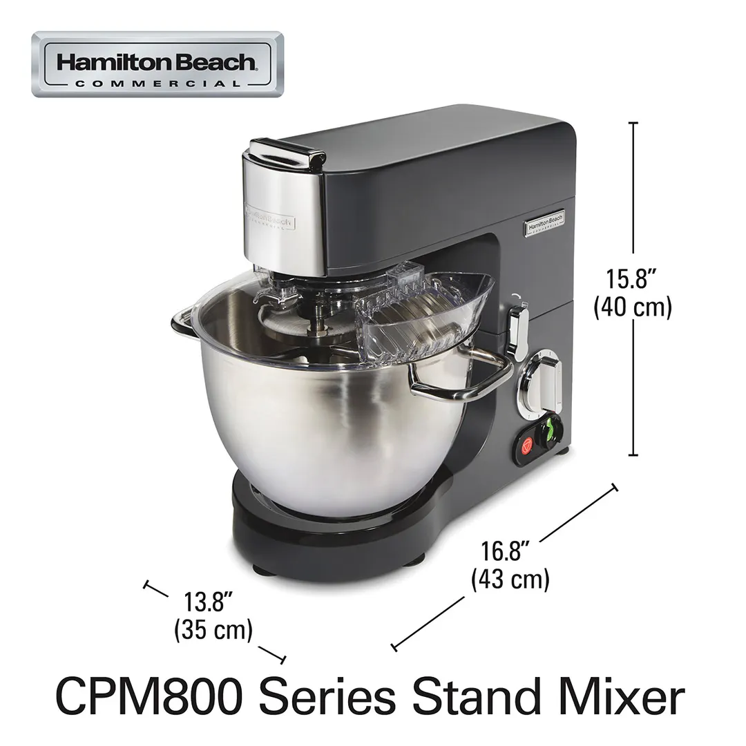 Hamilton Beach CPM800-CE Stand Mixer Commercial Planetary Mixer, 8 qt. Capacity, Variable Speed