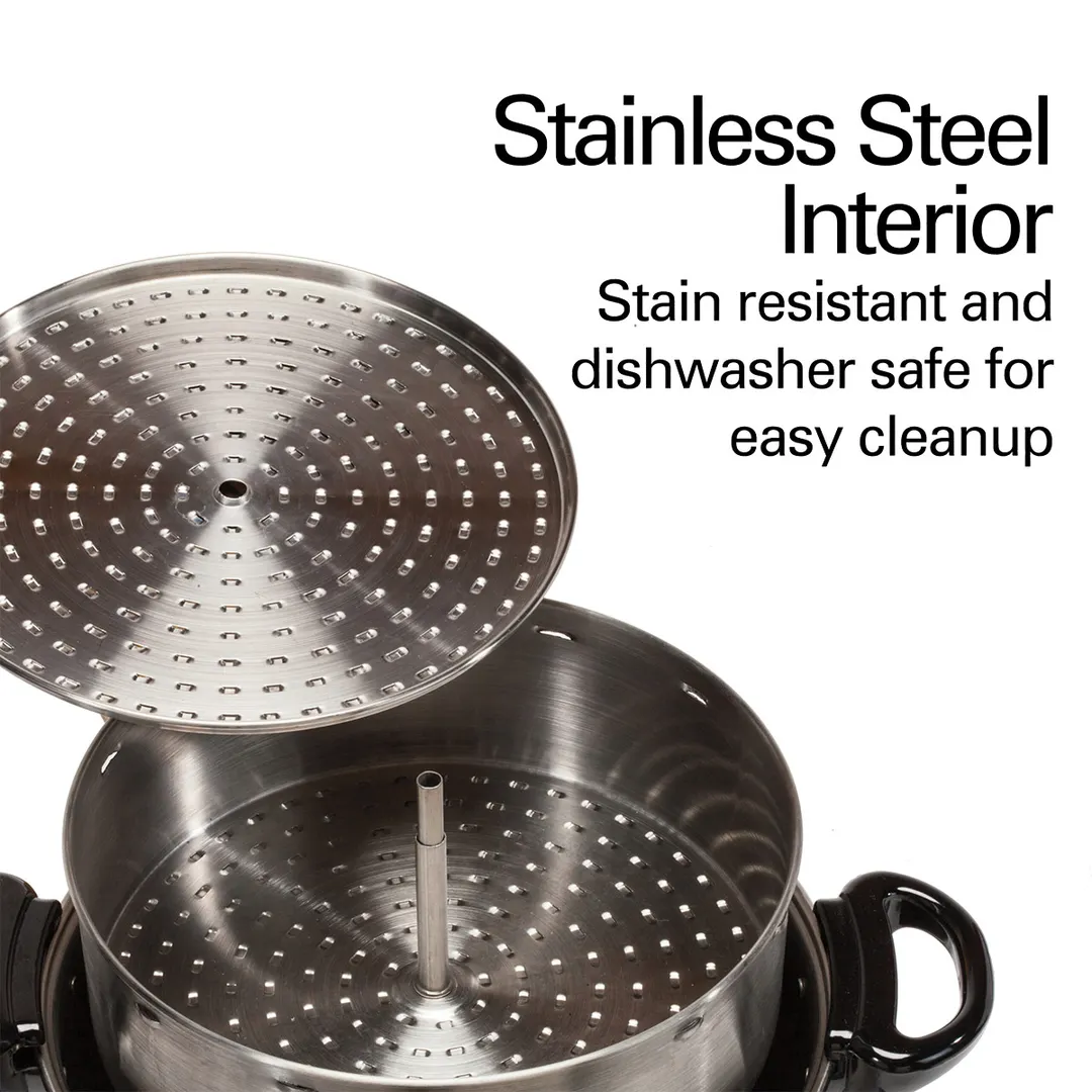 Hamilton Beach D50065 Coffee Urn/Percolator, S.Steel Exterior, 60 Cup Cap. w/ Cup Trip Handle - 120V