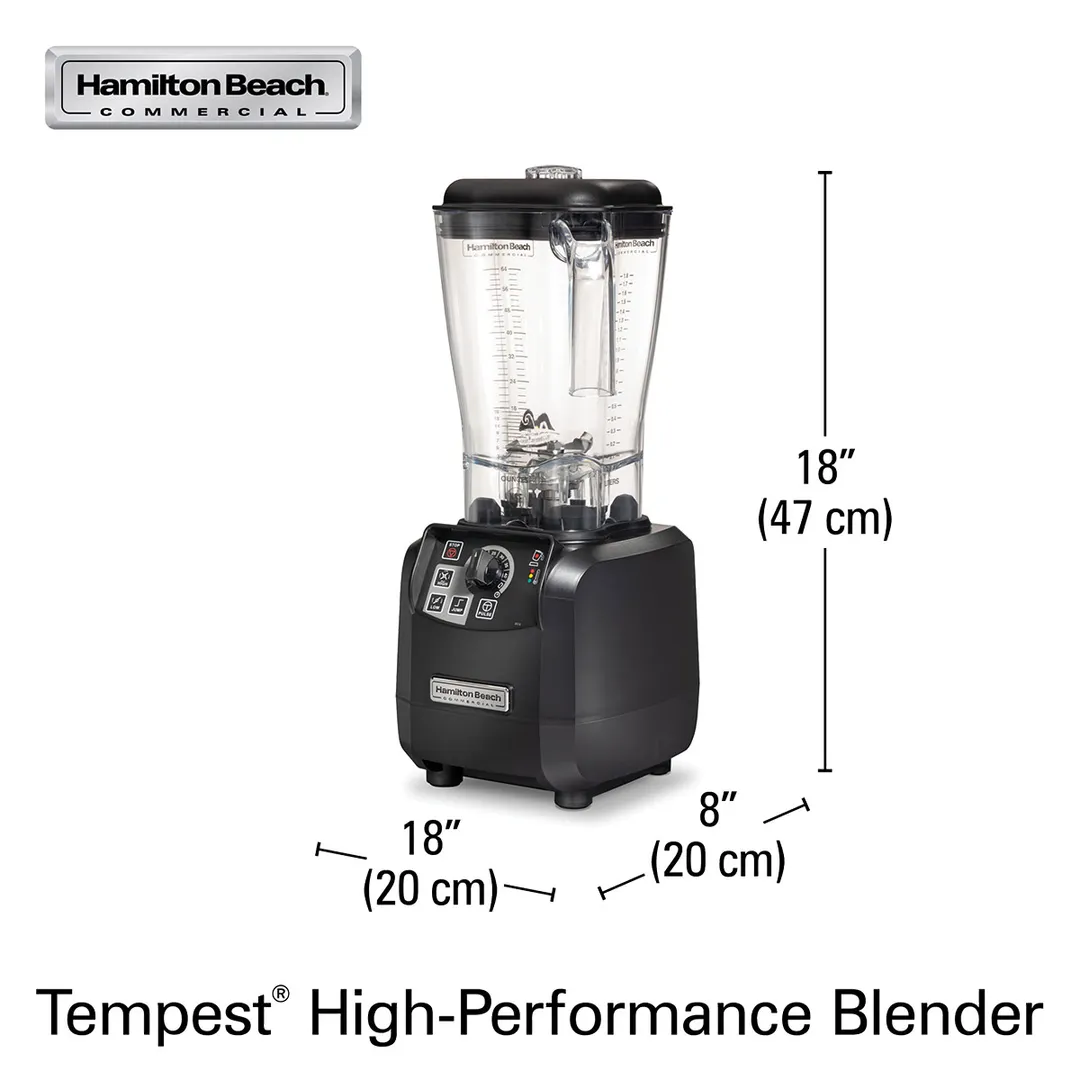 Hamilton Beach HBH650R Tempest Blender, 64 Oz. Capacity, Variable Speed