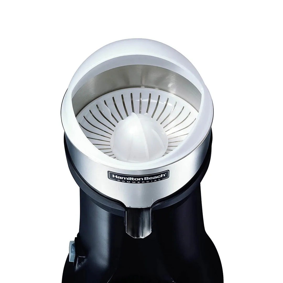 Hamilton Beach HCJ967R Electric Citrus Juicer w/ 3 Reamers, Induction Motor, Extra Tall Open Spout