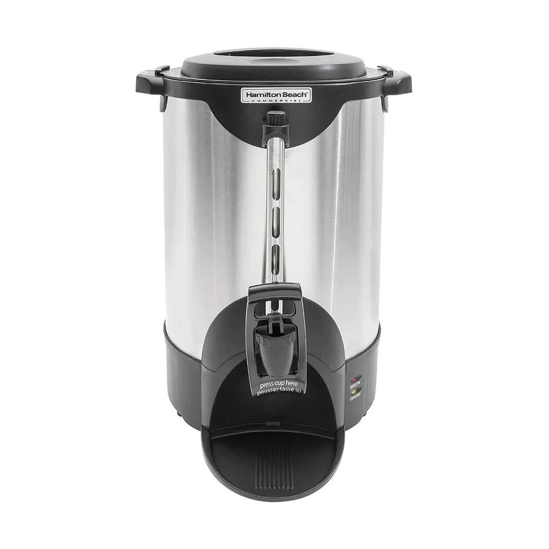 Hamilton Beach HCU040S - Coffee Urn, 40 Cup Capacity, Double Wall Insulation, 1.44kW - 120V