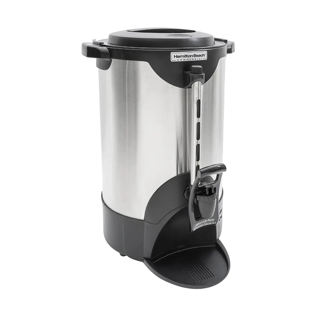 Hamilton Beach HCU040S - Coffee Urn, 40 Cup Capacity, Double Wall Insulation, 1.44kW - 120V