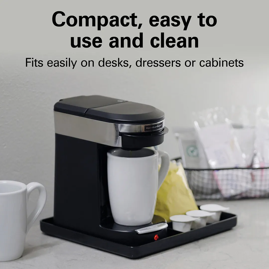 Hamilton Beach HDC200S-CE Pod Coffee Maker, SS Accents, 500W, 230V, International