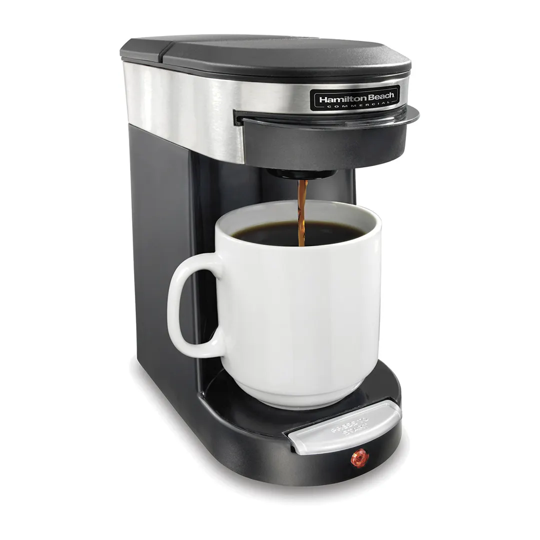 Hamilton Beach HDC200S-CA Front Loading Pod Coffee Maker, S.Steel Accents - 500W/120V