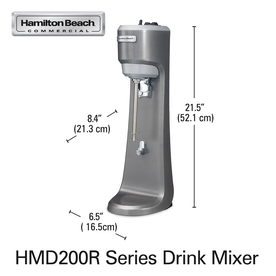 Hamilton Beach HMD200R Drink Mixer, Single Spindle, For Soda Fountain & Bar Use