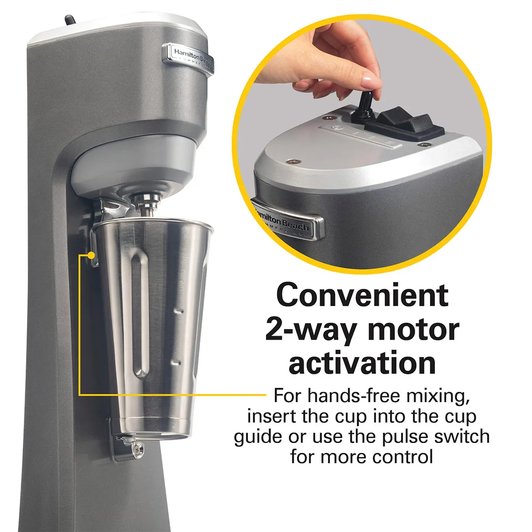Hamilton Beach HMD200R Drink Mixer, Single Spindle, For Soda Fountain & Bar Use