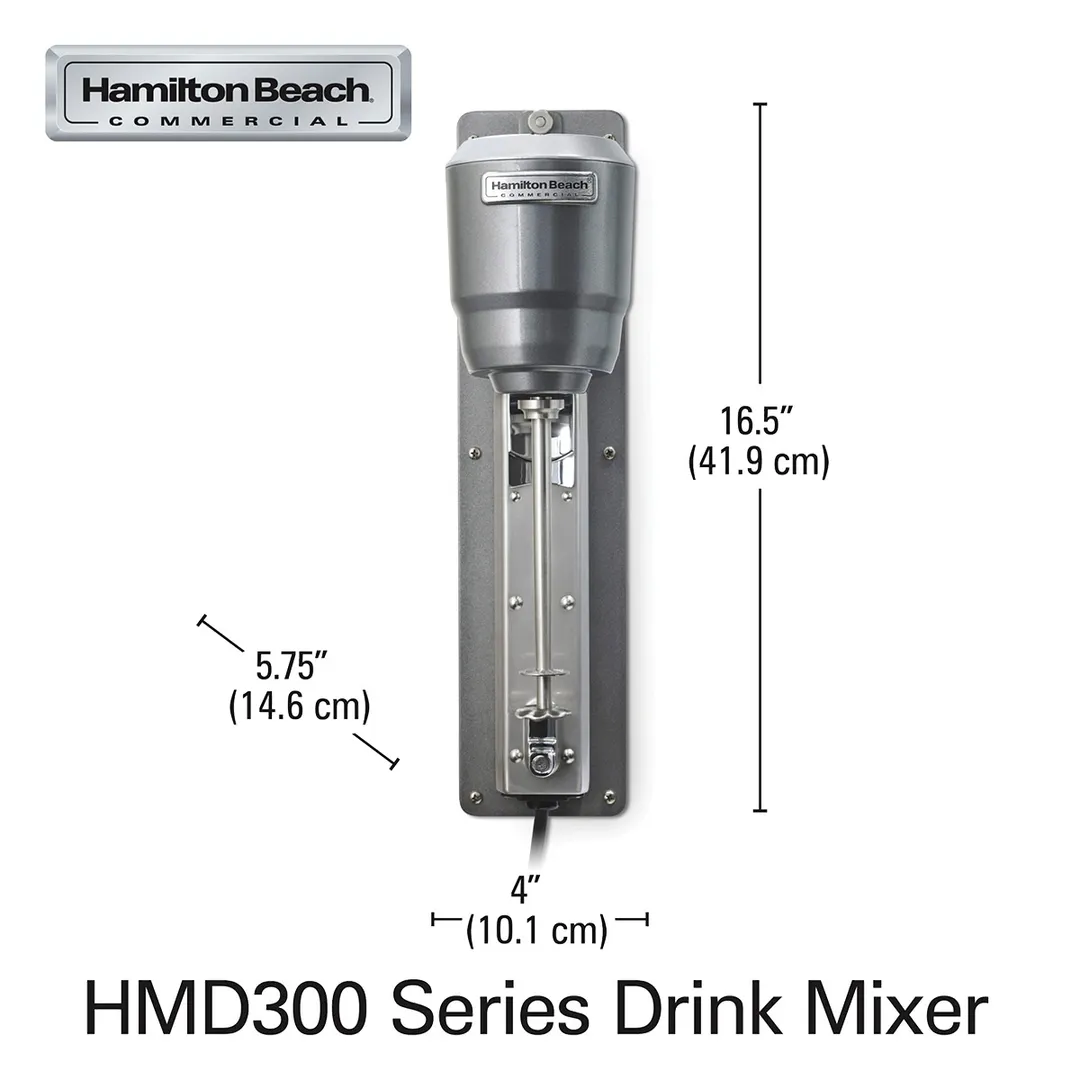 Hamilton Beach HMD300 Wall Mount Single Spindle Drink Mixer (2) Speeds