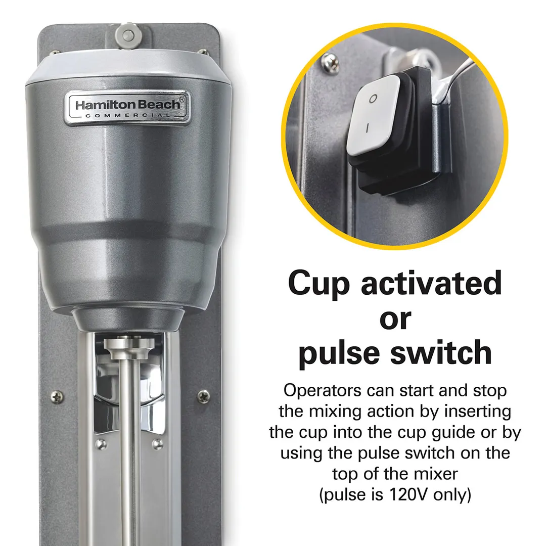 Hamilton Beach HMD300 Wall Mount Single Spindle Drink Mixer (2) Speeds