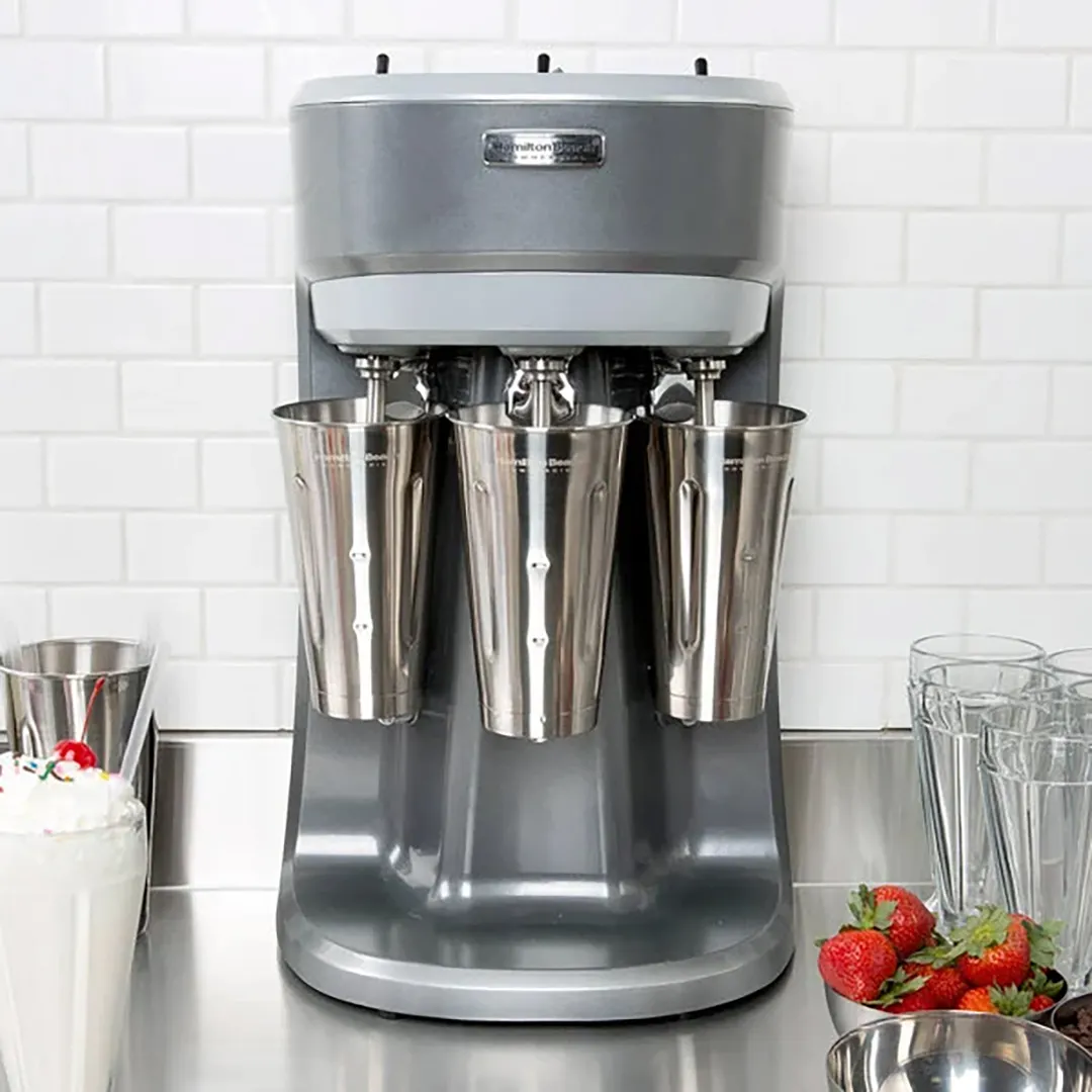 Hamilton Beach HMD400R Drink Mixer, Triple Spindle, For Soda Fountain & Bar Use