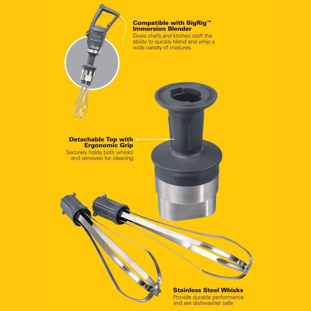 Hamilton Beach HMI02W Bigrig™ Attachment, 10" Wire Whisk, For Immersion Blender