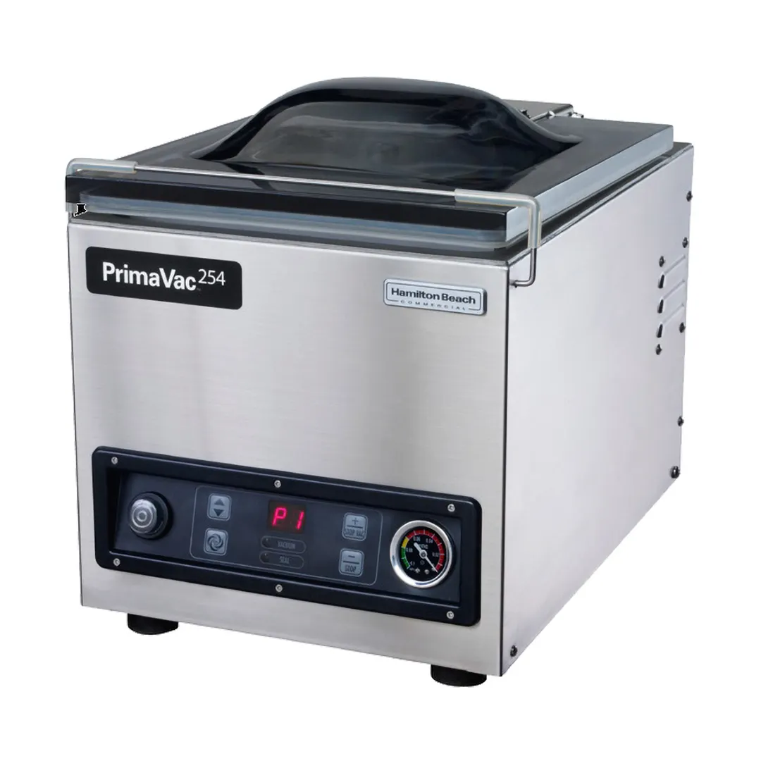 Hamilton Beach HVC254-CE PrimaVac Countertop Chamber Vacuum Packaging Machine with 10" Single Seal Bar