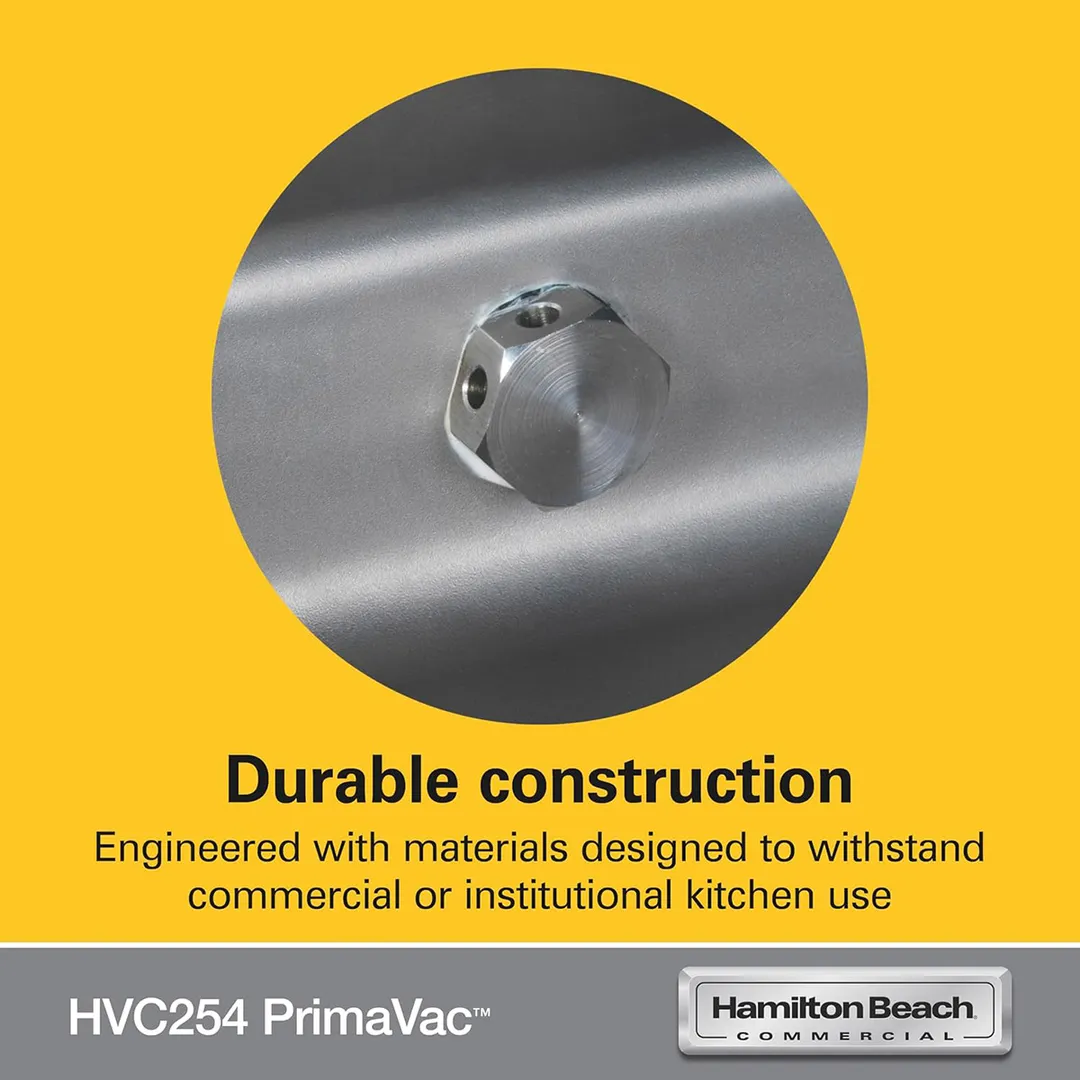 Hamilton Beach HVC254-CE PrimaVac Countertop Chamber Vacuum Packaging Machine with 10" Single Seal Bar