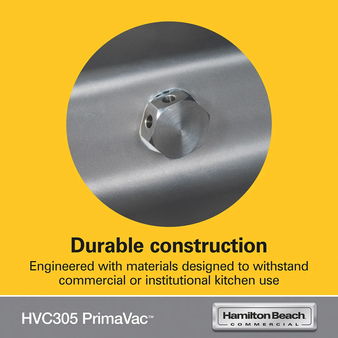 Hamilton Beach HVC305-CE PrimaVac Countertop Chamber Vacuum Packaging Machine with 12" Single Seal Bar