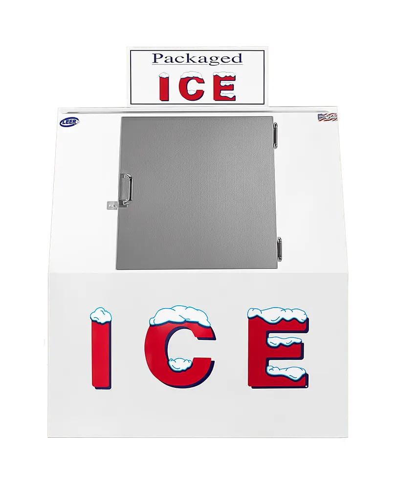 Leer 3514301 Outdoor Ice Merchandiser, 40 cu ft, 27"x27" Steel Door, 16‑24°F, R290, 1/3 HP 115V