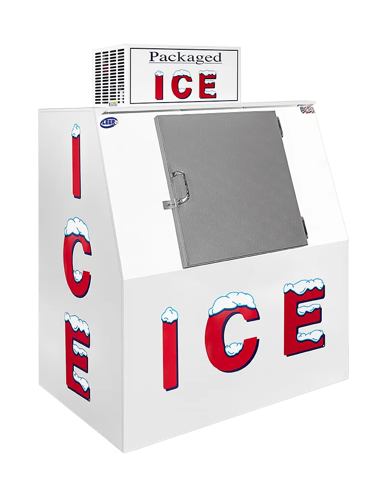 Leer 3514301 Outdoor Ice Merchandiser, 40 cu ft, 27"x27" Steel Door, 16‑24°F, R290, 1/3 HP 115V