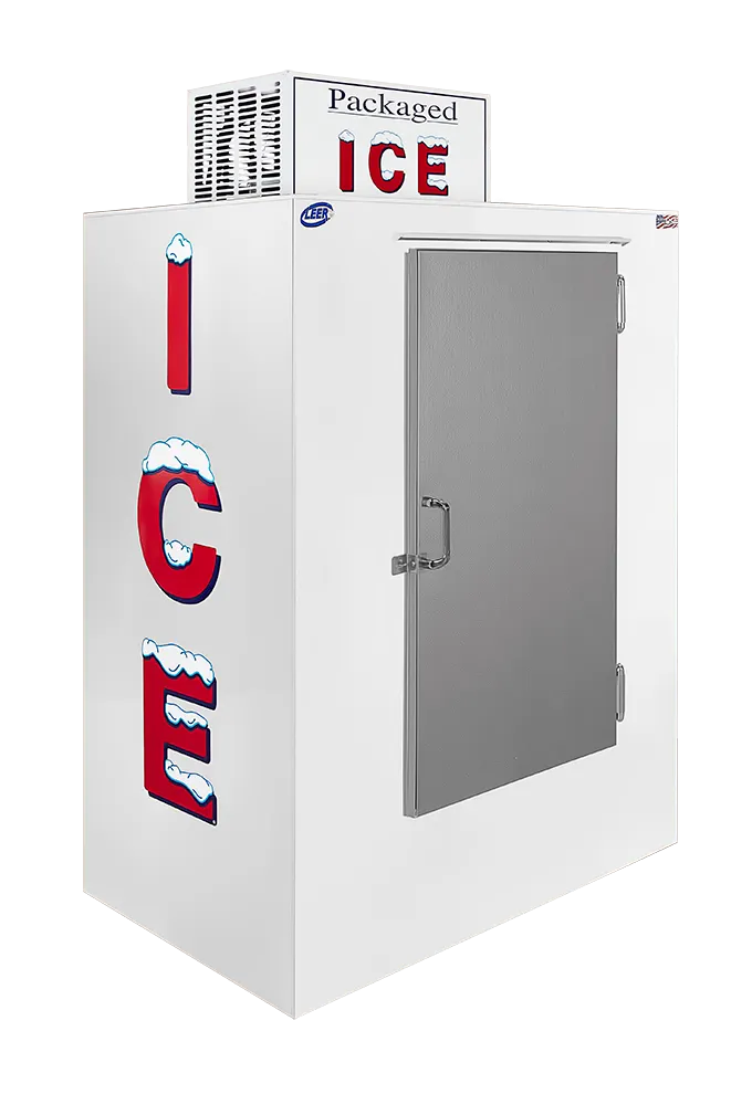 Leer Inc. 3524301 Ice Merchandiser – 40 cu ft, 50.5"W x 32.06"D x 76.56"H, 1/3 HP 115V, R290, Door