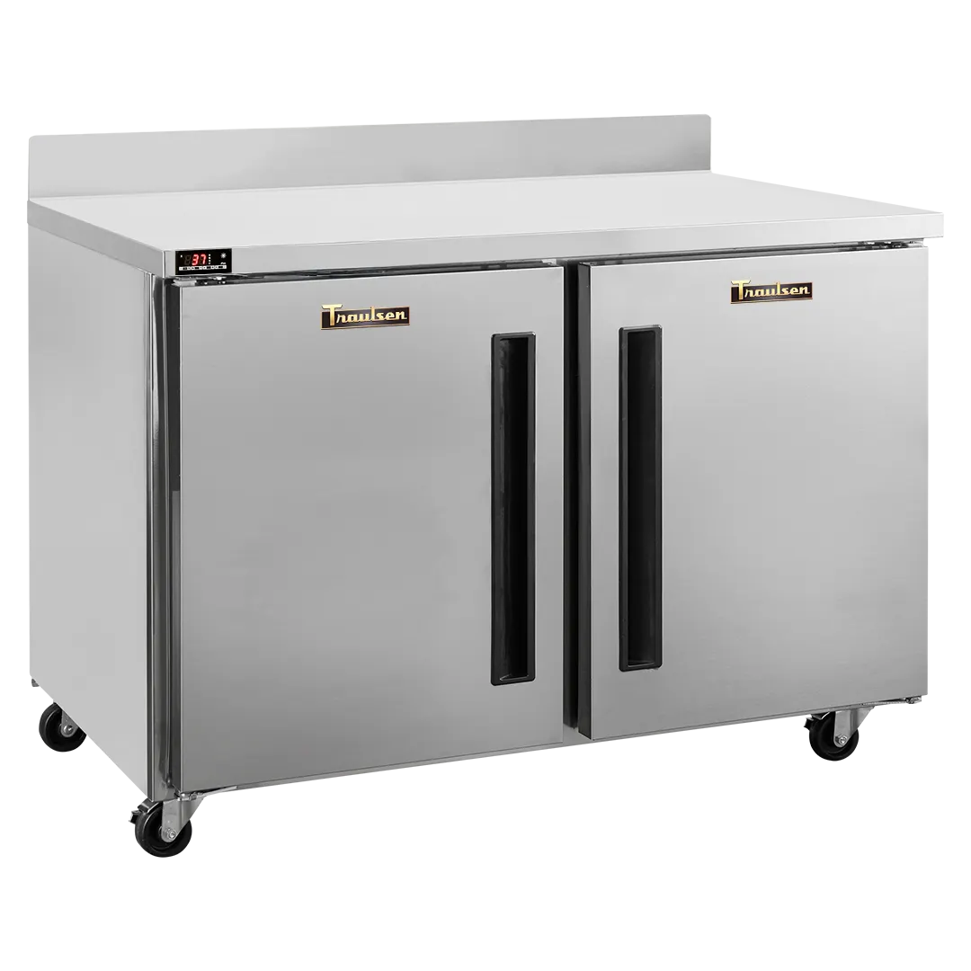 Traulsen CLUC-48R-SD-WTRR-LK 48" 2-Section Worktop Refrigerator w/ 2 Doors (right), 13.28 cu. ft.