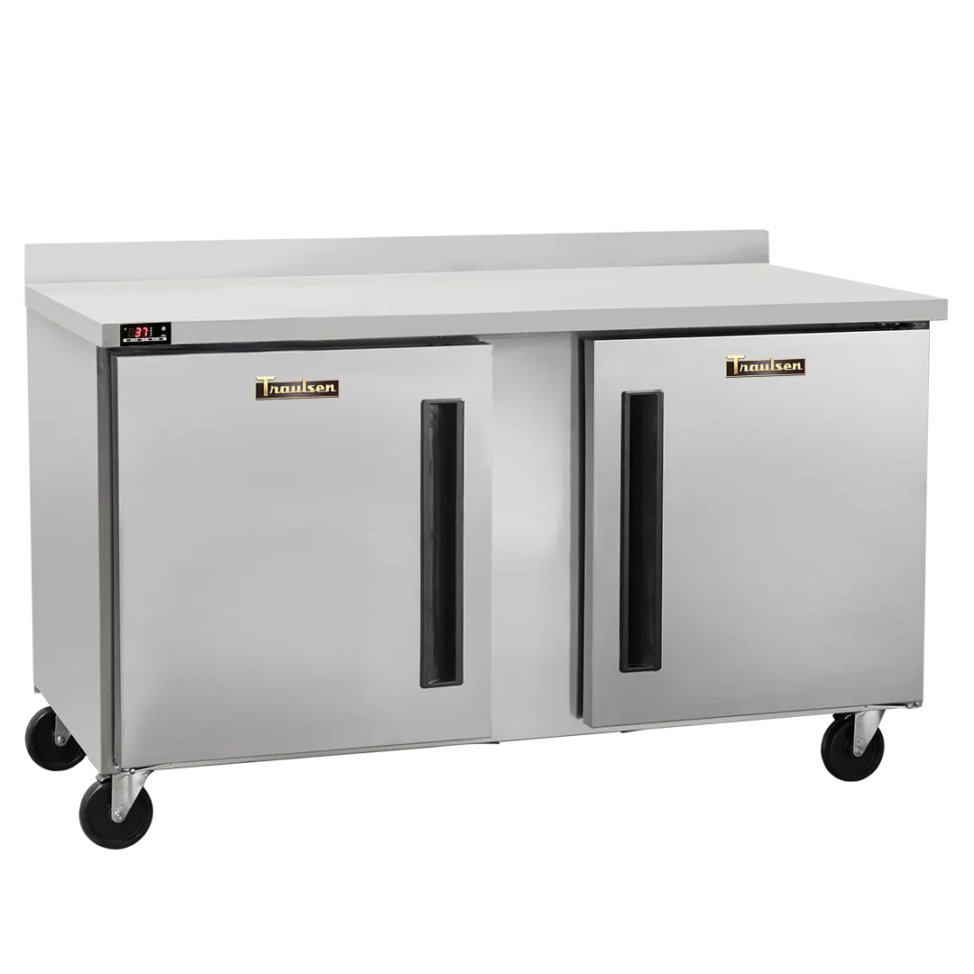 Traulsen CLUC-60R-SD-WTRR-LK 60" 2-Section Worktop Refrigerator w/ 2 Doors (right), 16.94 cu. ft.
